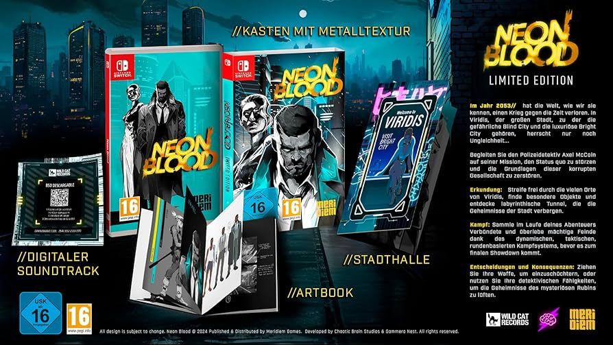 【新品】ネオンブラッド 限定版（NEON BLOOD LIMITED E） Neon Blood [Limited Edition] for PlayStation 5